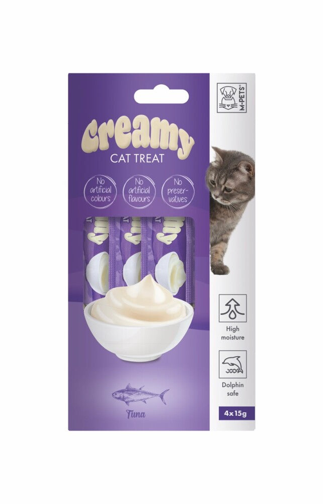 M-pets Creamy Ton Balıklı Krema Kedi Ödül Maması 4X15 GR | SRC: Barcode: 6953182743309